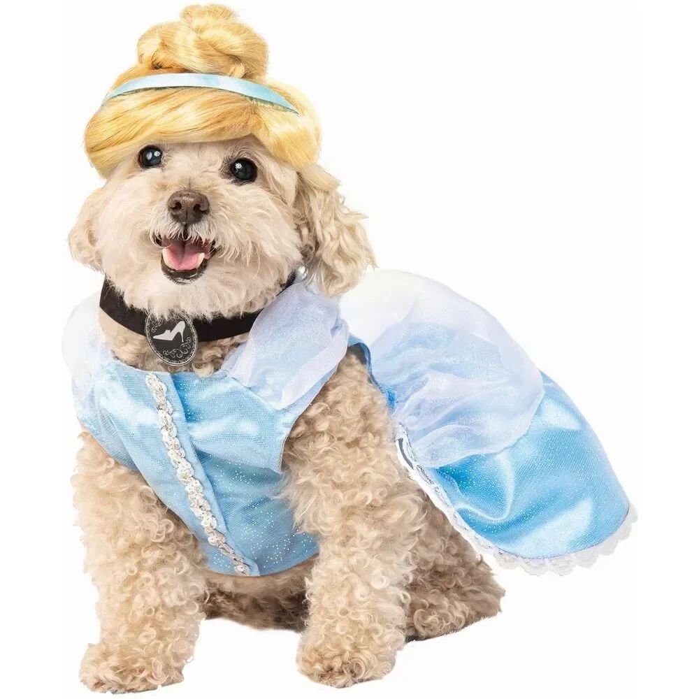 Rubie’s Disney Princess Cinderella Dog Costume Blue Dress XL